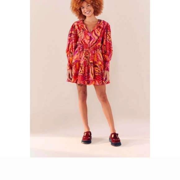 FARM Rio Dresses & Skirts - FARM Rio Multicolor Long Sleeve Dress